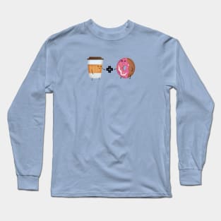 Coffee and Donut Love Long Sleeve T-Shirt